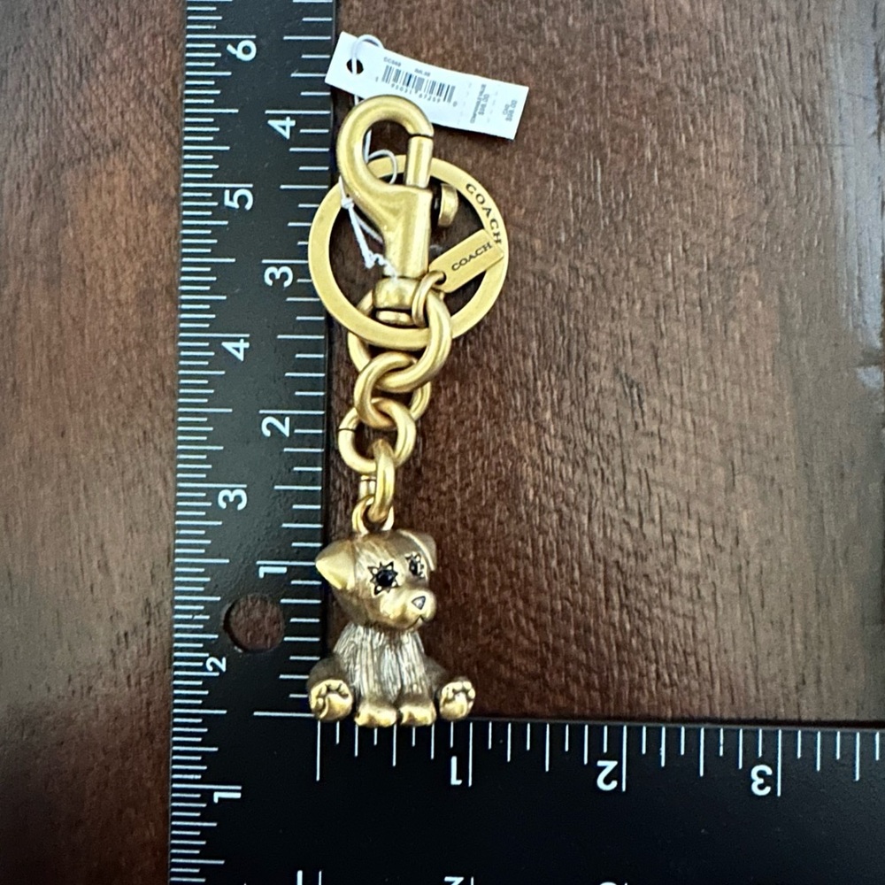 Coach Creatures Puppy Bag Charm Keychain NWT - Picture 11 of 11